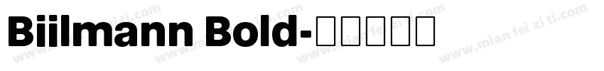 Biilmann Bold字体转换